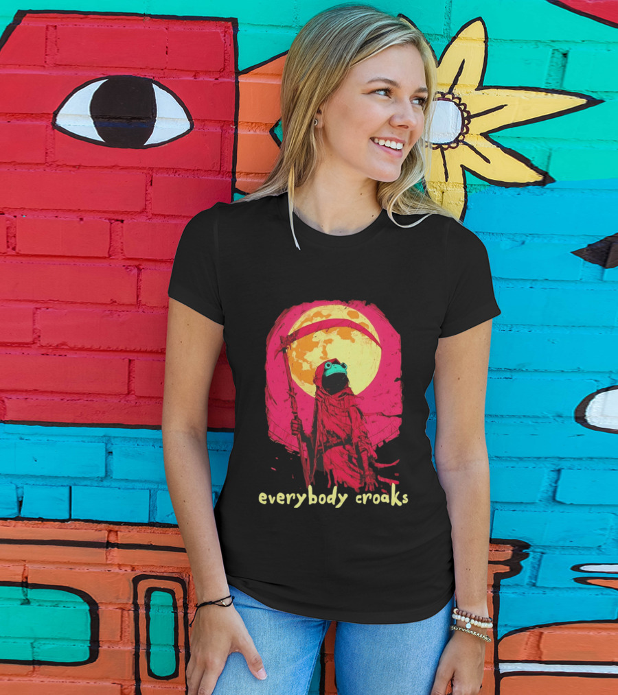 Everybody Croaks Frog Reaper Moon Scene T-Shirt