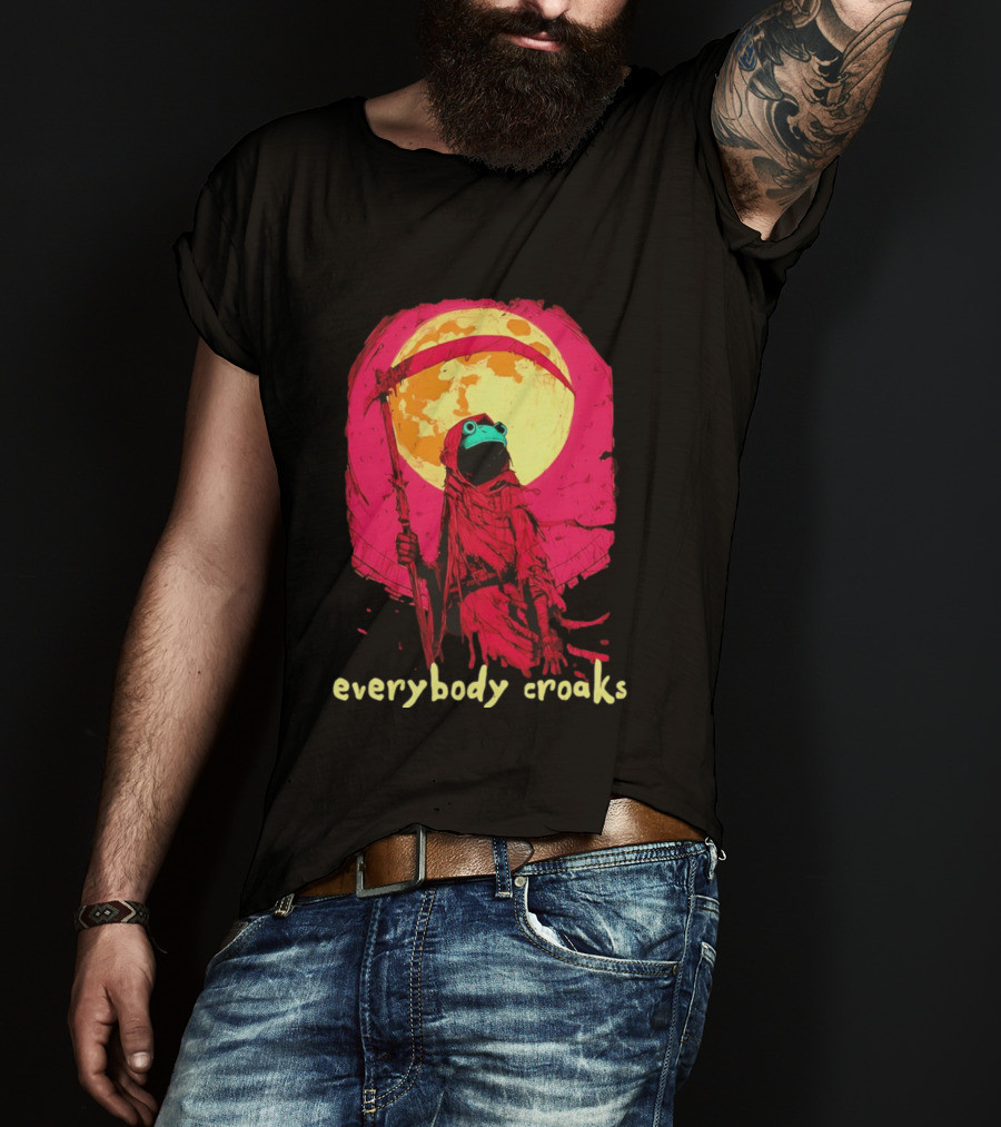 Everybody Croaks Frog Reaper Moon Scene T-Shirt