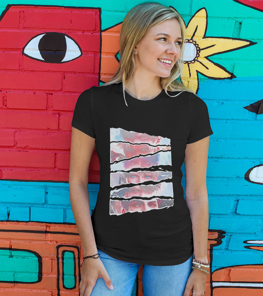 Love And Deepspace Otome Game Character Eyes Collage T-Shirt