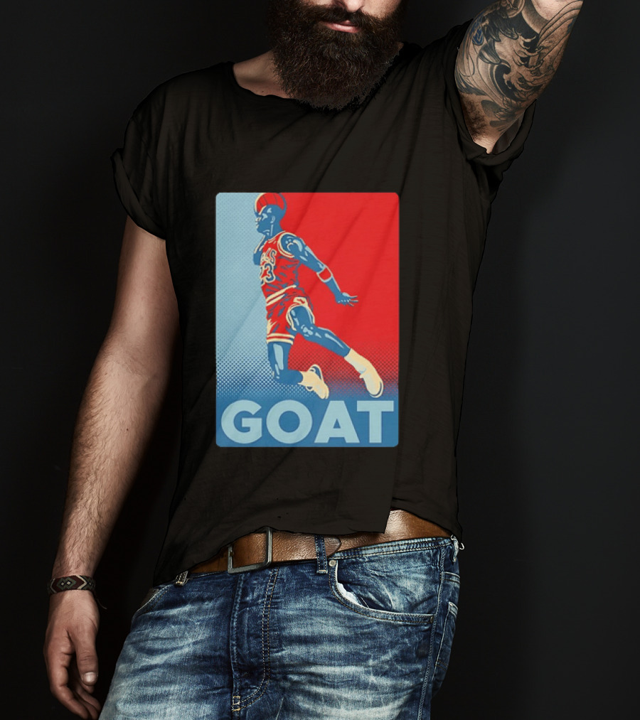 Michael Jordan GOAT Slam Dunk Chicago Bulls 23 T-Shirt