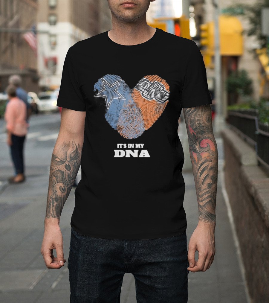 Texas Longhorns It's In My DNA Fingerprint Heart T-Shirt