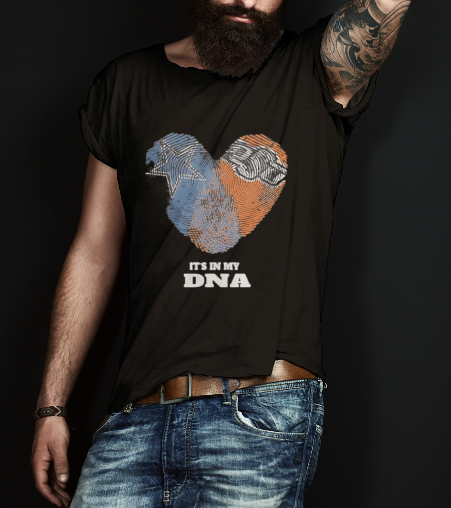Texas Longhorns It's In My DNA Fingerprint Heart T-Shirt