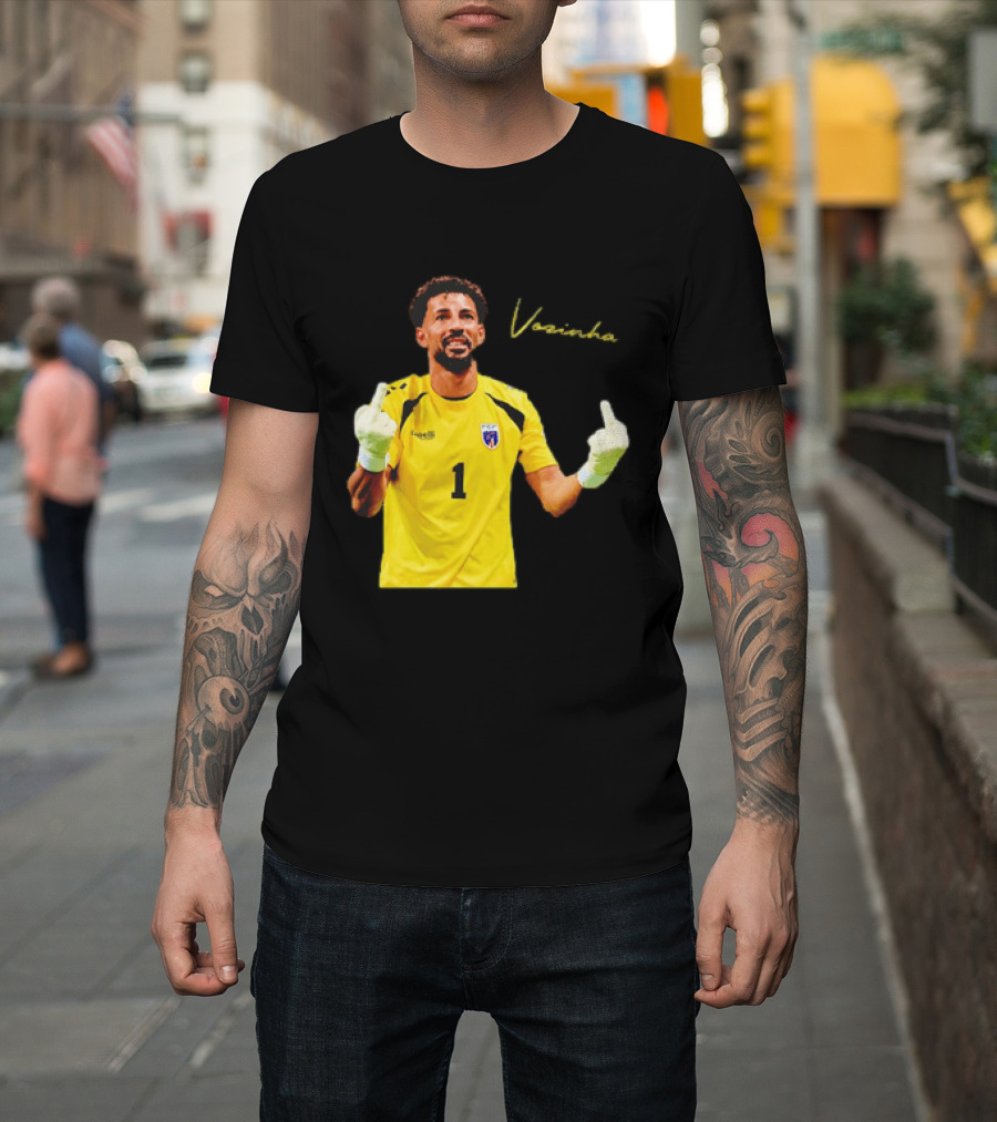 Vozinha Cape Verde National Team Number 1 Player Gesture T-Shirt