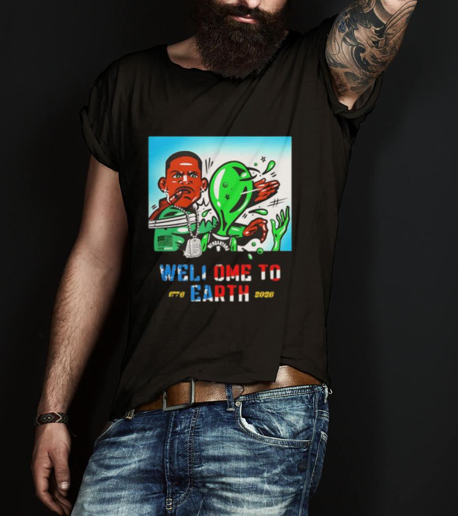 Victor Wembanyama San Antonio Spurs Welcome To Earth 1776 2026 T-Shirt
