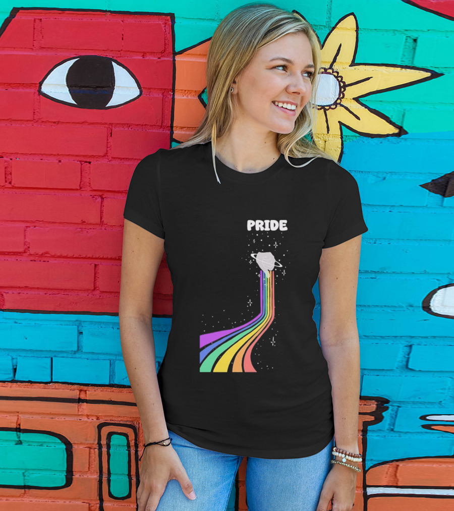 Pride Rainbow Space Hand Magic T-Shirt