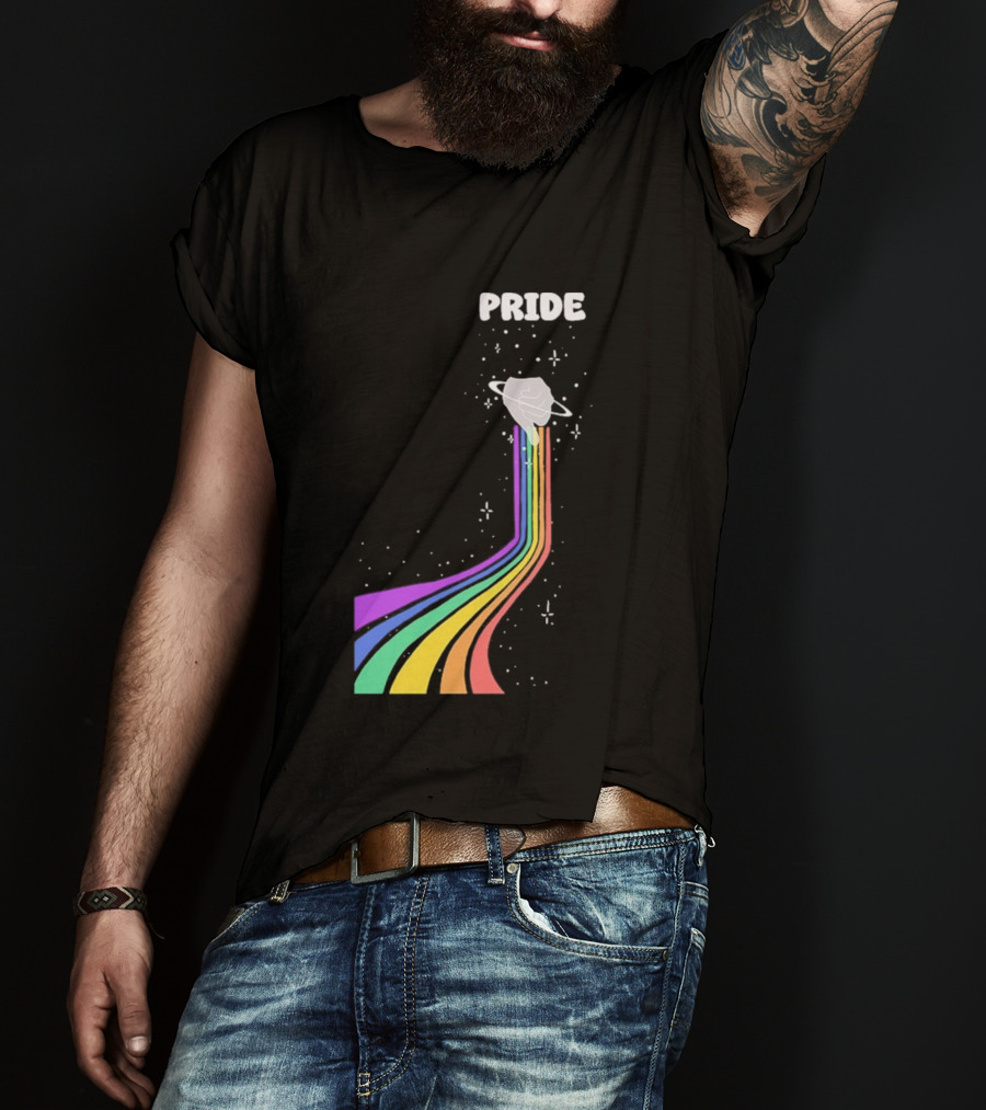 Pride Rainbow Space Hand Magic T-Shirt