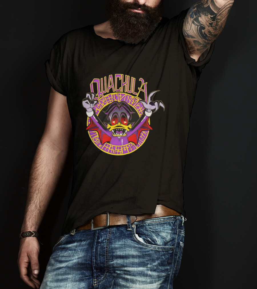 Quackula Vampire Duck Halloween Cartoon T-Shirt