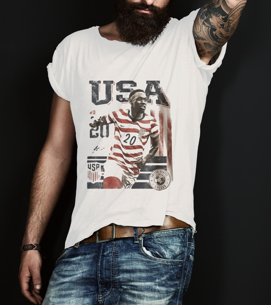 USA Soccer No. 20 United States Soccer Folarin Balogun T-Shirt
