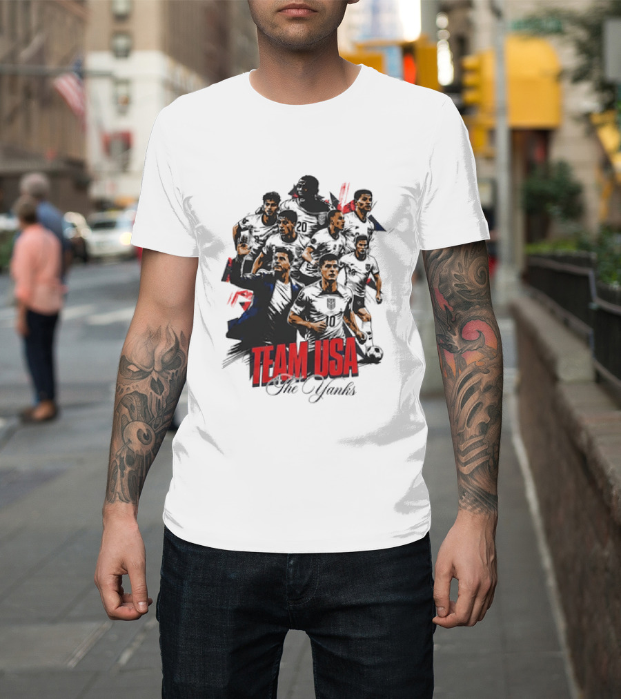 Team USA The Yanks USMNT Collage T-Shirt