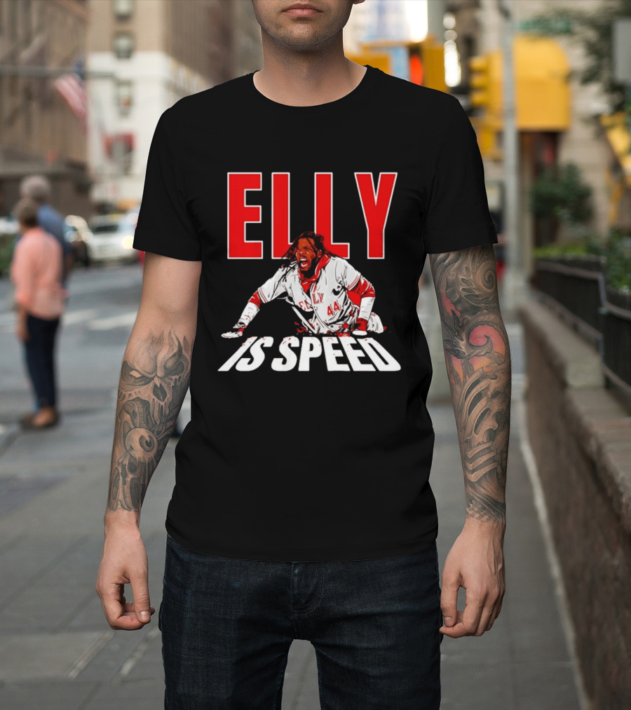 Elly De La Cruz Cincinnati Reds Elly 44 Is Speed T-Shirt