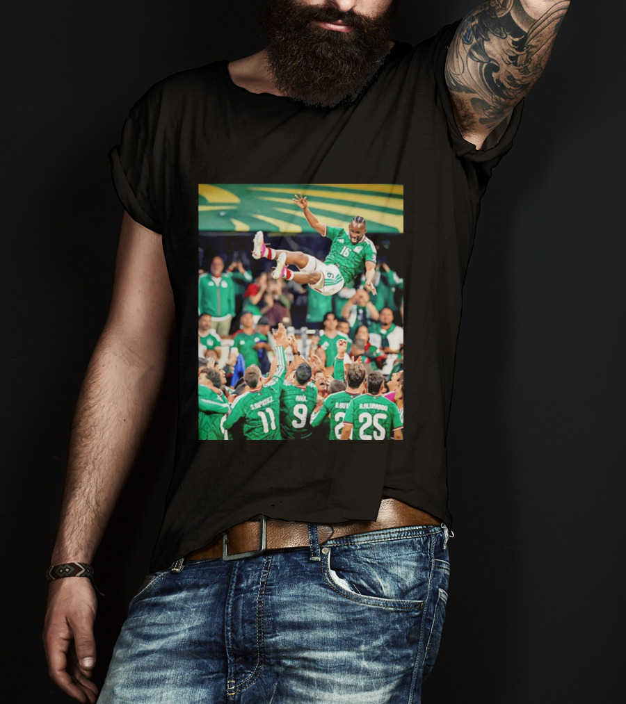 Mexican Football Celebration Julián Quiñones S. Giménez Raúl A. Alvarado Team Spirit T-Shirt