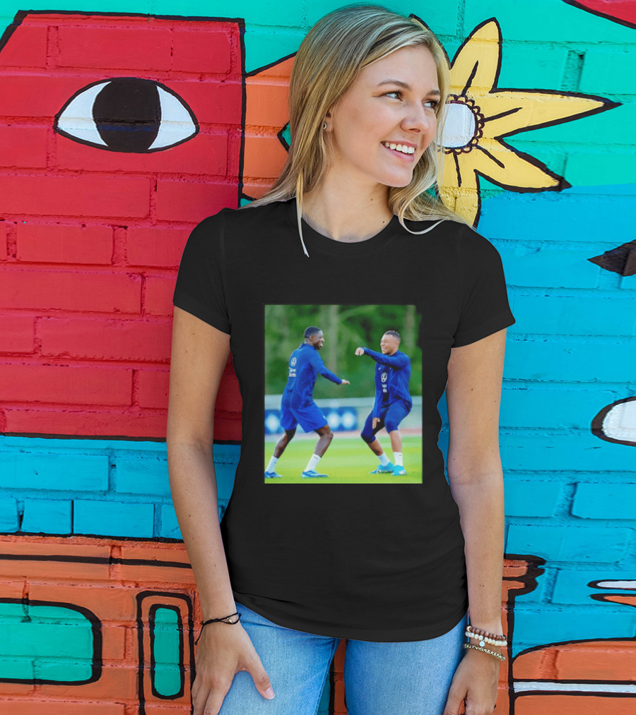 Kylian Mbappe Ousmane Dembele France National Football Team Training France Football Kings Of Europe T-Shirt