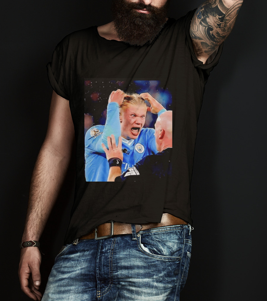 Erling Haaland Manchester City Emotional Reaction T-Shirt