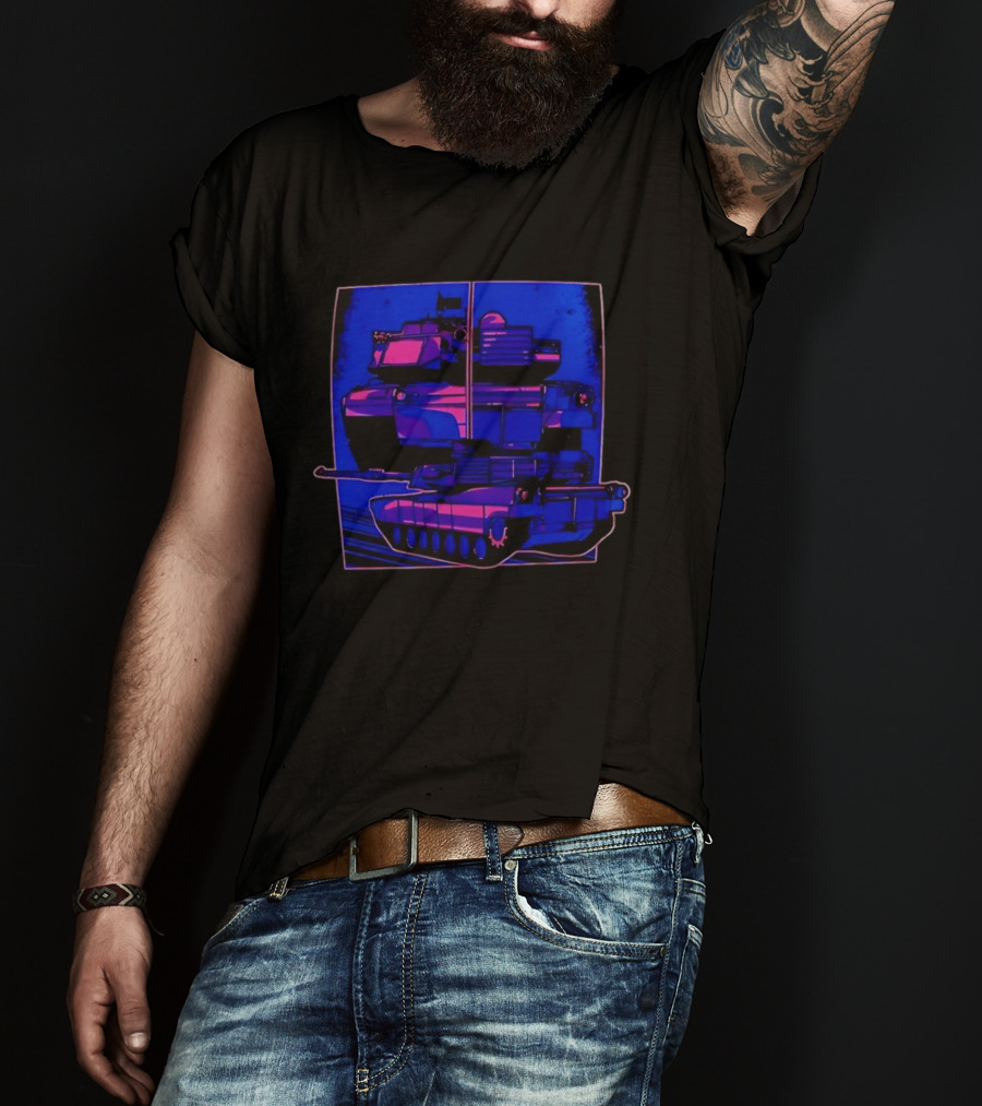 Night Crawler Military Tank Armored Vehicle Dual Palettes T-Shirt