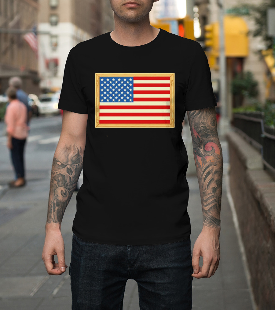 Theodore Roosevelt We Must Dare To Be Great American Flag T-Shirt