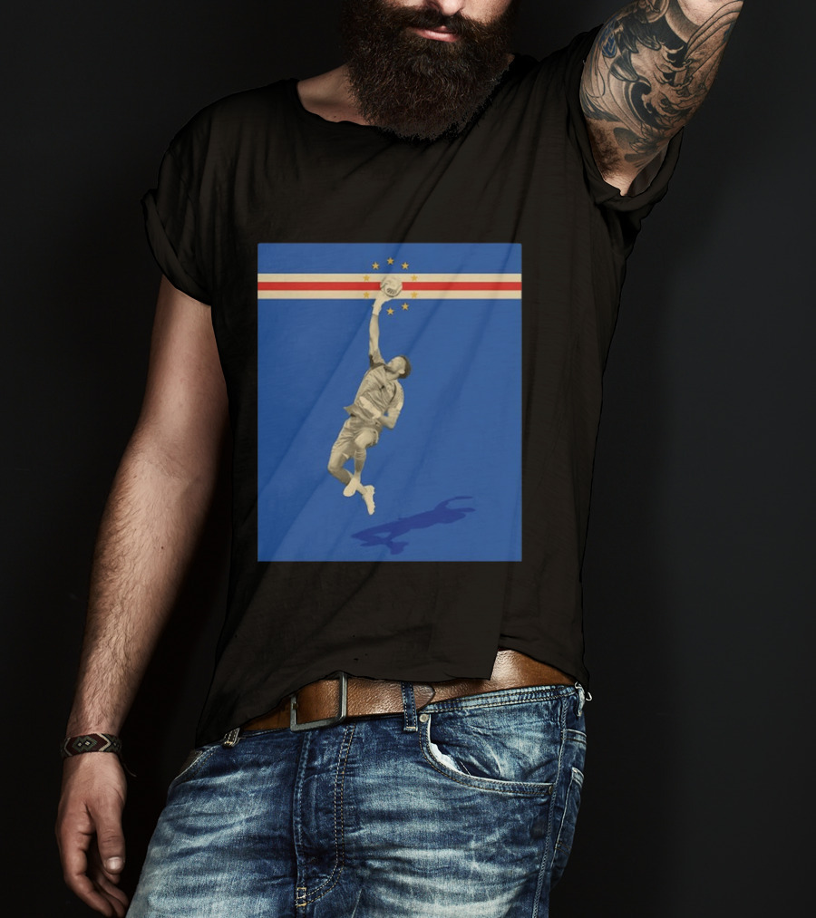 Vozinha Cape Verde African Cup Of Nations Soccer Star Goalkeeper Save T-Shirt