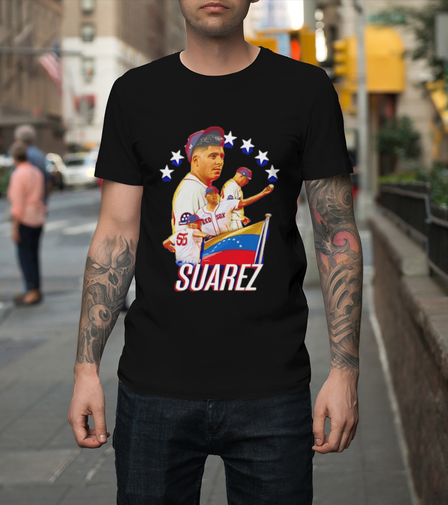 Ranger Suarez Philadelphia Phillies MLB Venezuela Flag Star Baseball T-Shirt