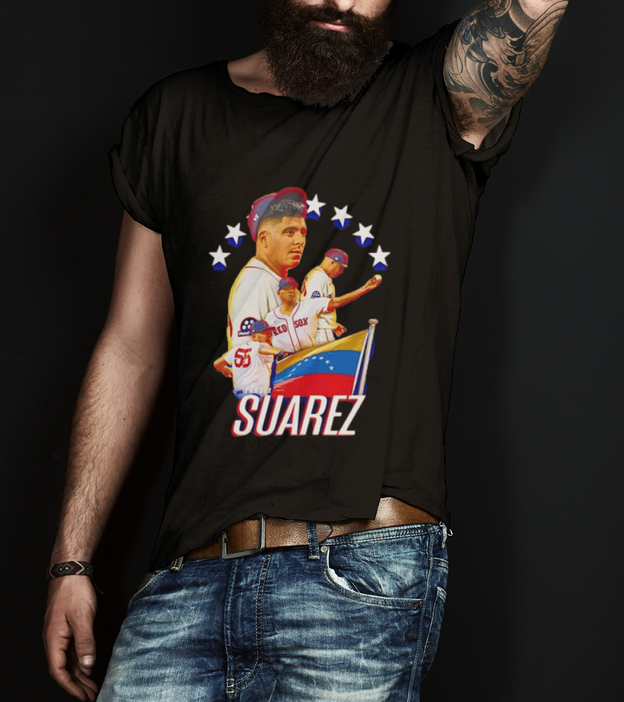Ranger Suarez Philadelphia Phillies MLB Venezuela Flag Star Baseball T-Shirt