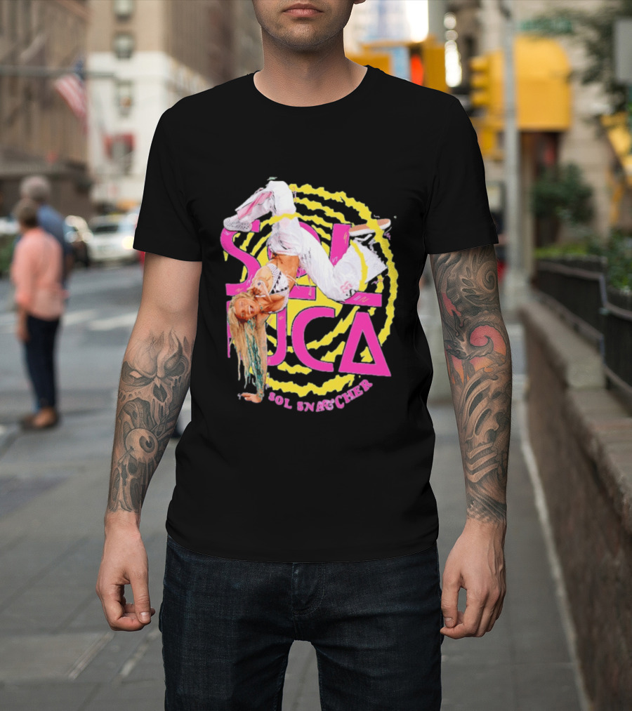 Sol Ruca Sol Snatcher WWE NXT Wrestling Star Colorful Backflip Action T-Shirt