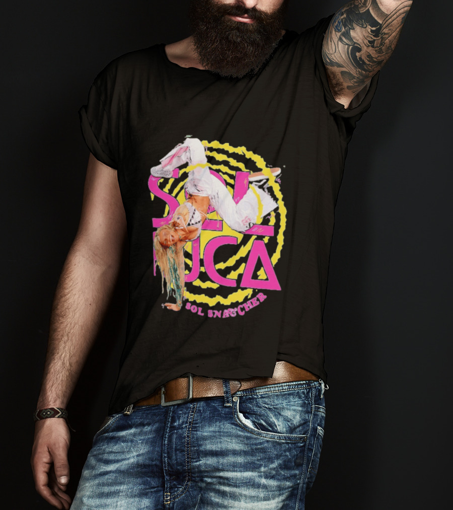 Sol Ruca Sol Snatcher WWE NXT Wrestling Star Colorful Backflip Action T-Shirt