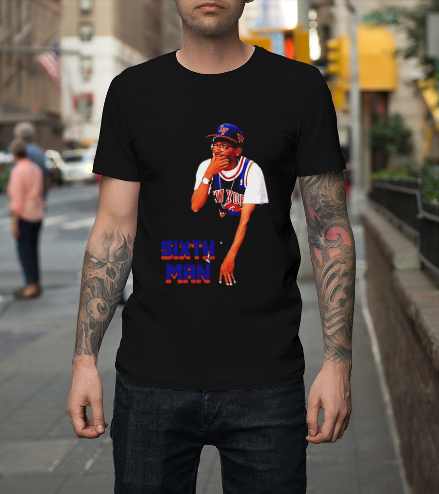 Spike Lee New York Knicks Sixth Man Yankees Cap T-Shirt