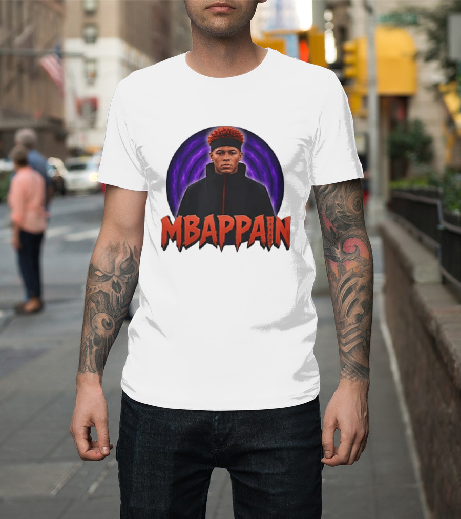 Mbappain Naruto Anime Crossover Meme T-Shirt