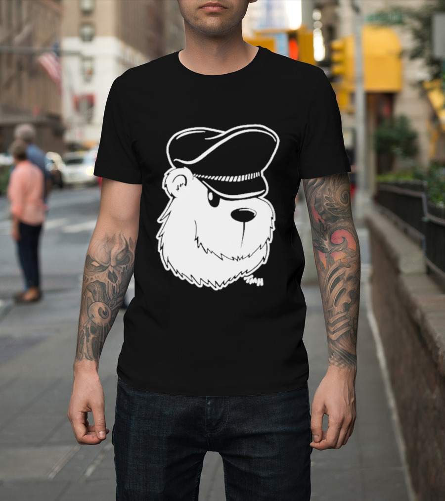 Bear With Police Officer Hat T-Shirt