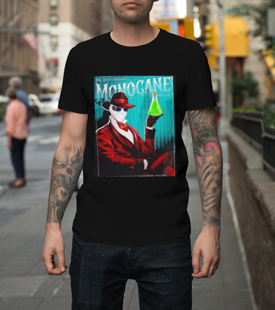 Dr Jack Griffin's Monocane Est 2011 Invisible Man T-Shirt