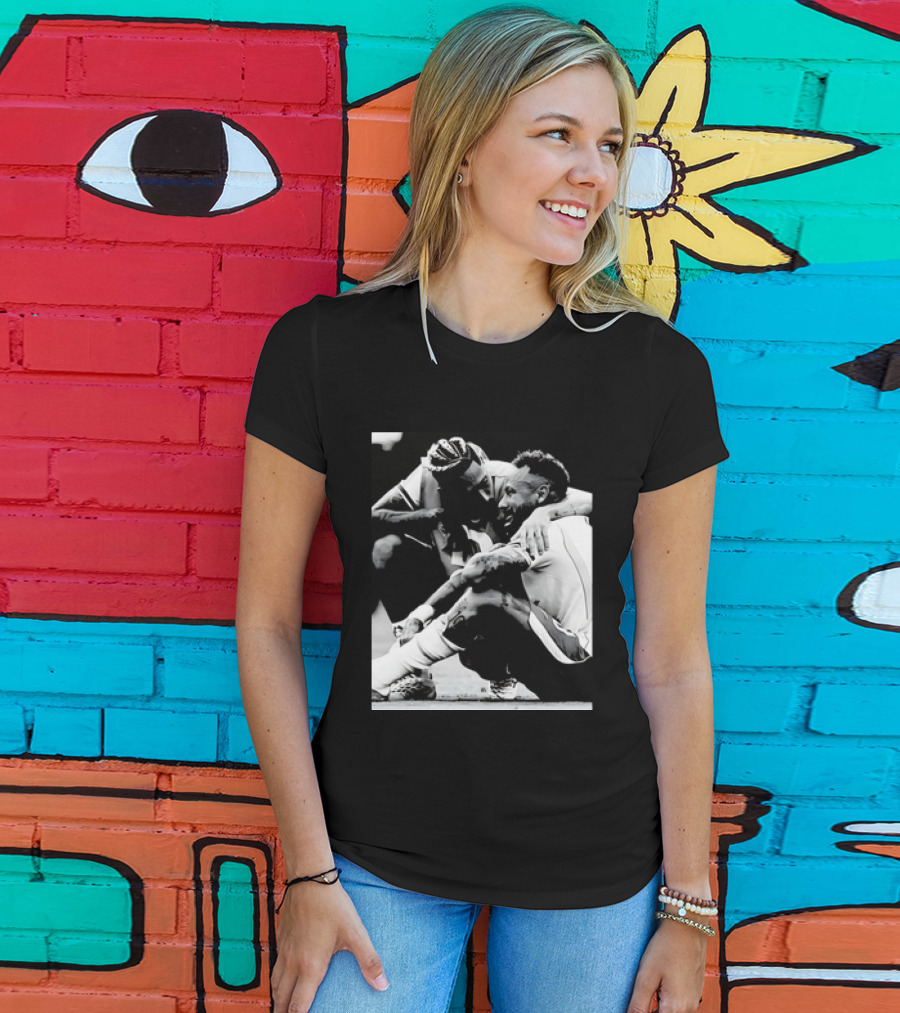Neymar Jr And Raphinha Emotional Moment Brazil National Football Team T-Shirt
