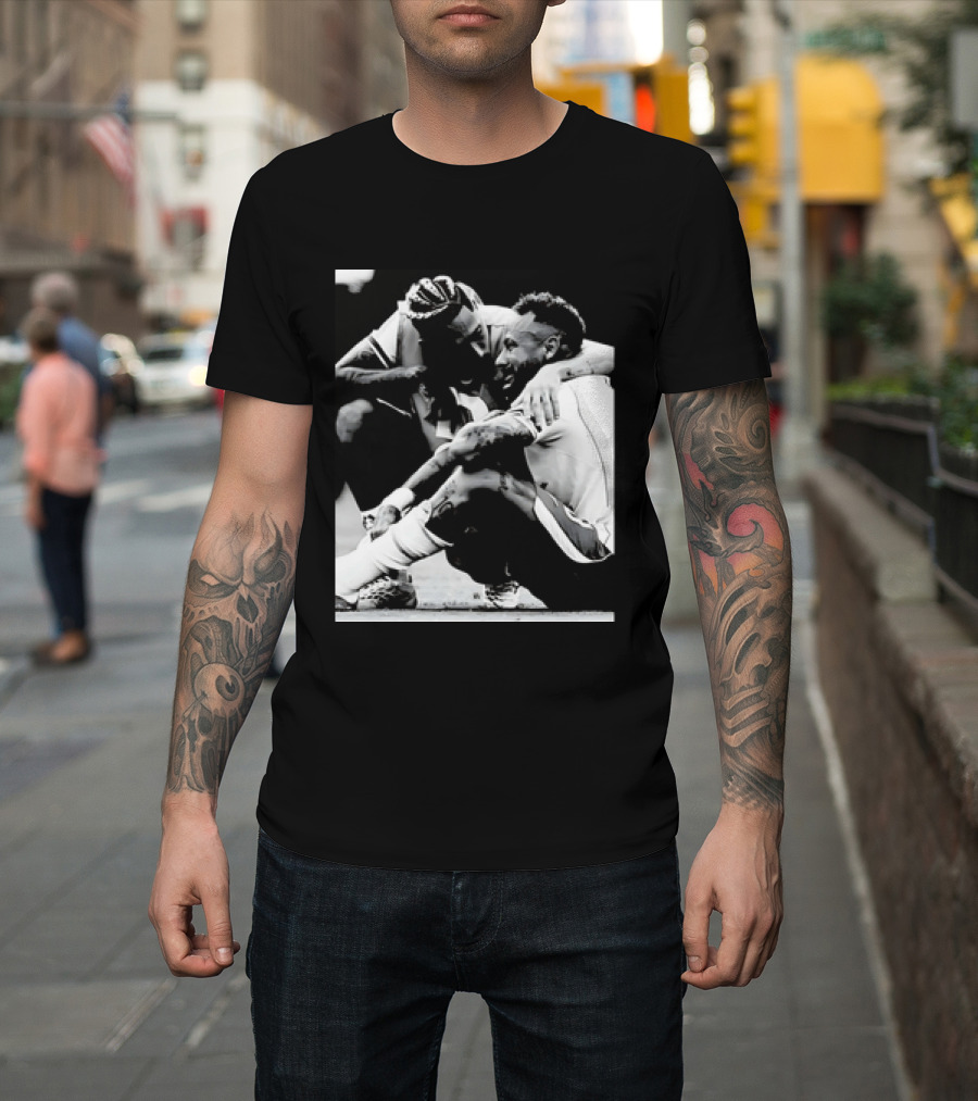 Neymar Jr And Raphinha Emotional Moment Brazil National Football Team T-Shirt