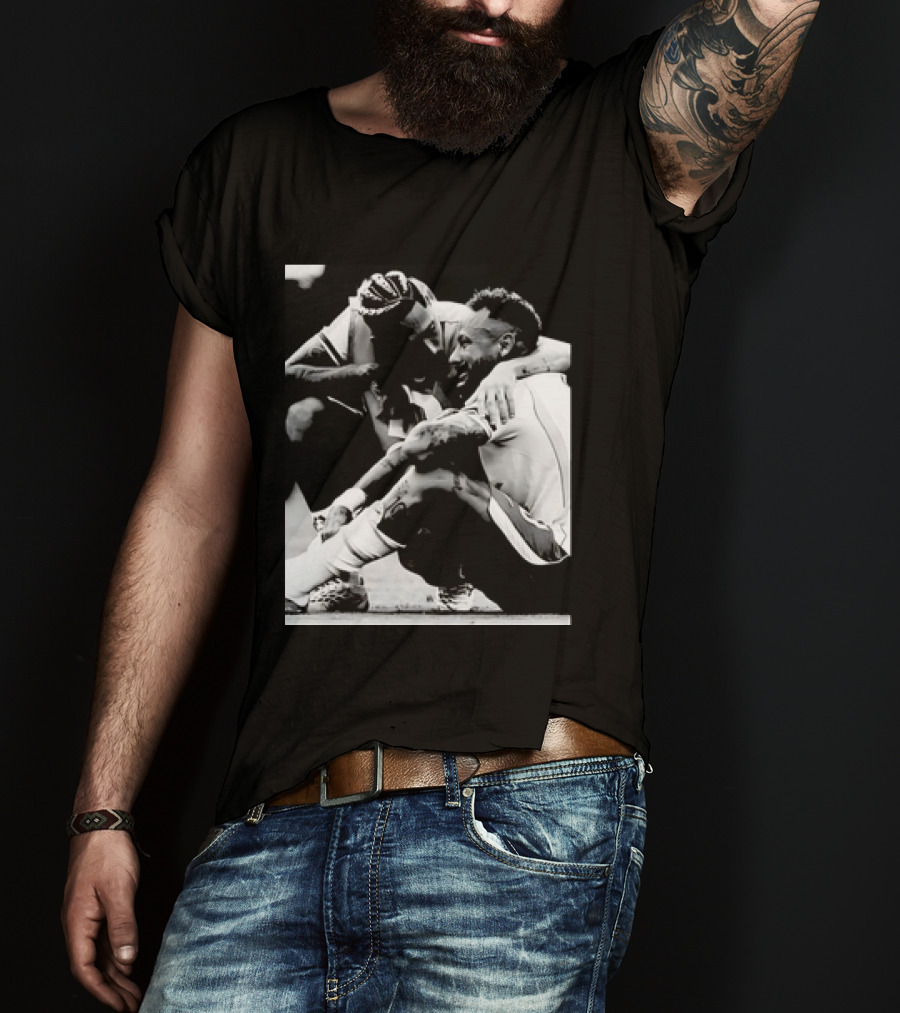 Neymar Jr And Raphinha Emotional Moment Brazil National Football Team T-Shirt