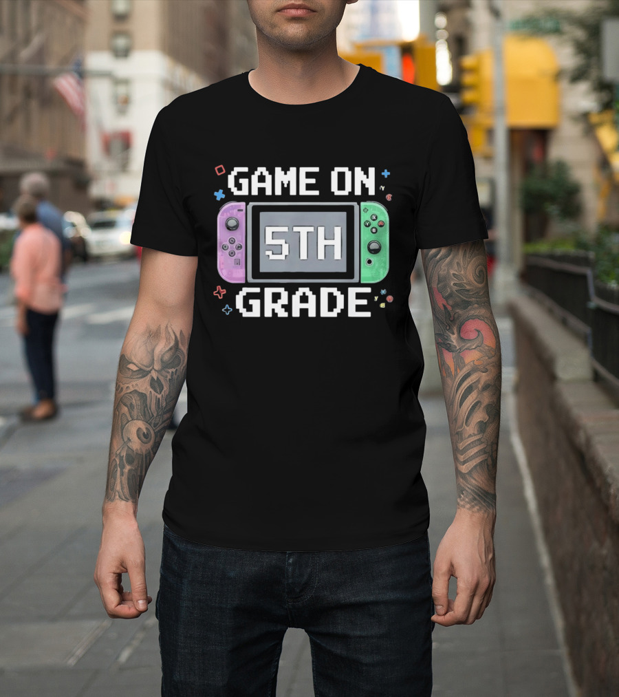 Game On 5th Grade Gaming Console 5th T-Shirt