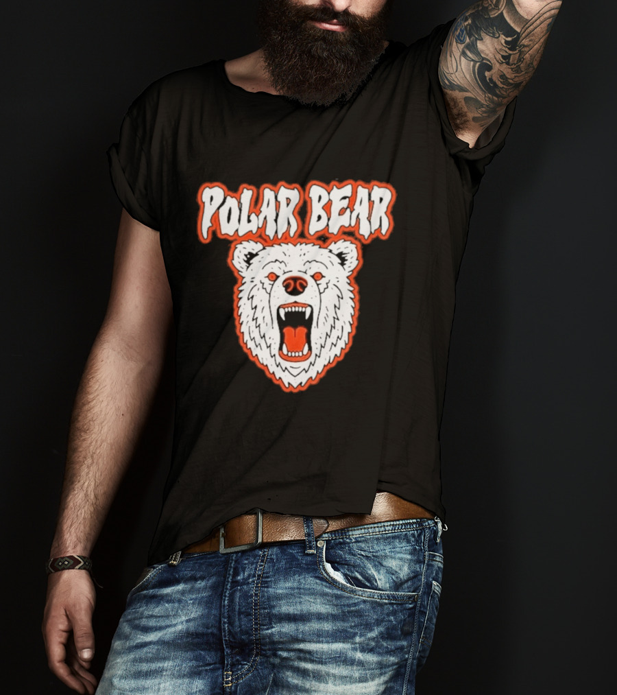 Polar Bear Arctic Wildlife Predator Fierce Expression T-Shirt