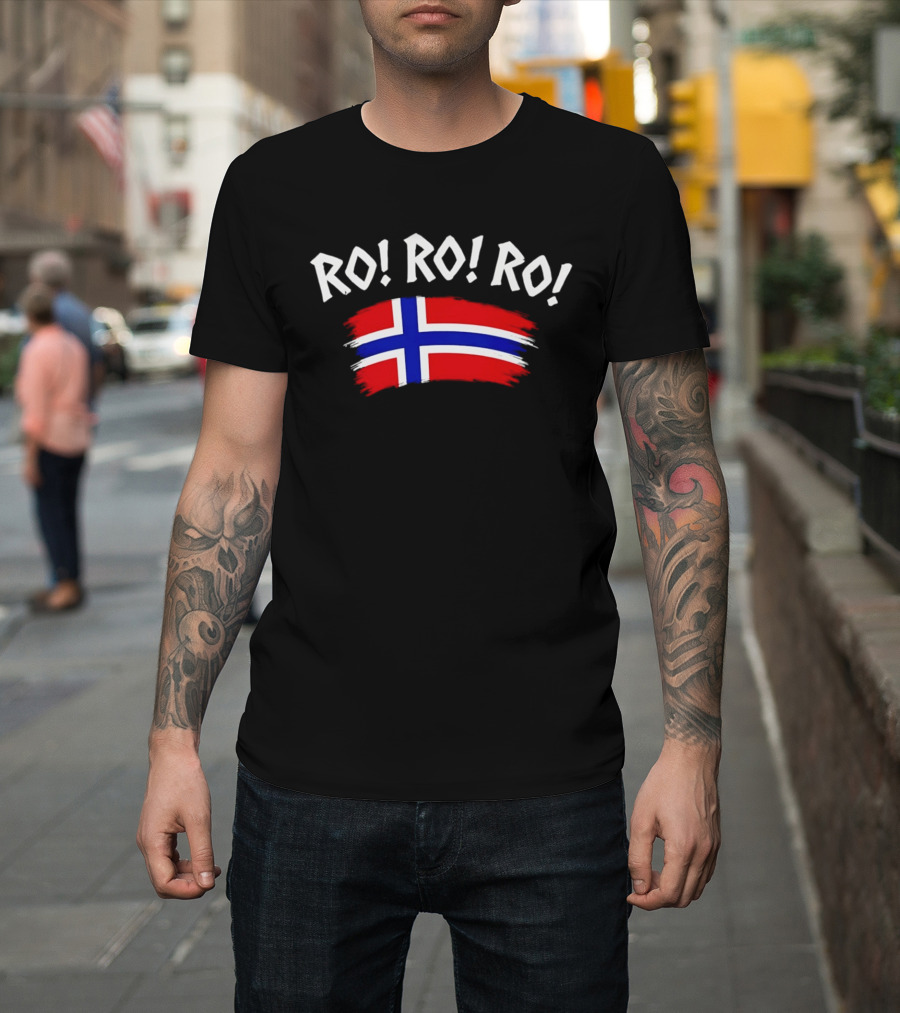 RO RO RO Norway Flag Viking Rowing Norge T-Shirt