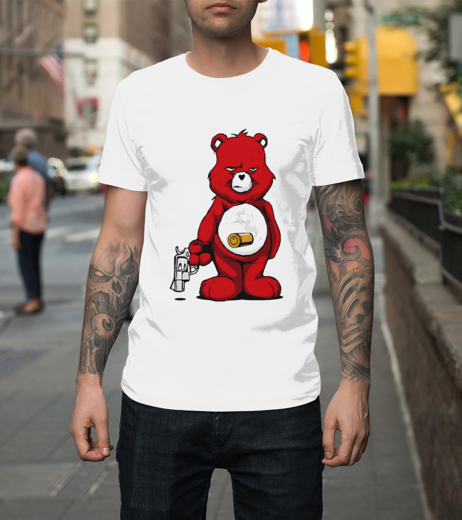 Bang Bear Revolver And Bullet Grunt T-Shirt