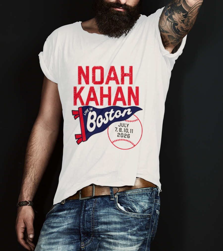Noah Kahan Boston Concert July 7 8 10 11 2026 T-Shirt