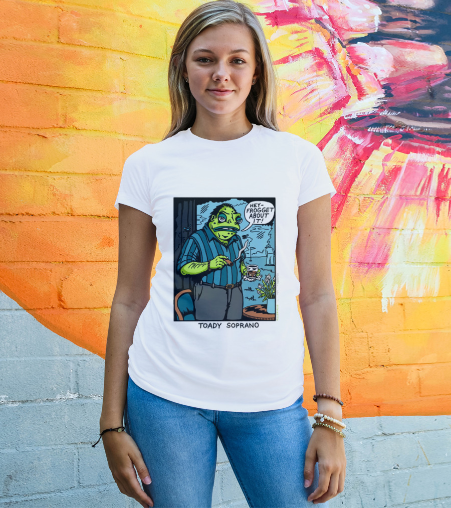 Toady Soprano Hey Frogget About It Killer Acid T-Shirt