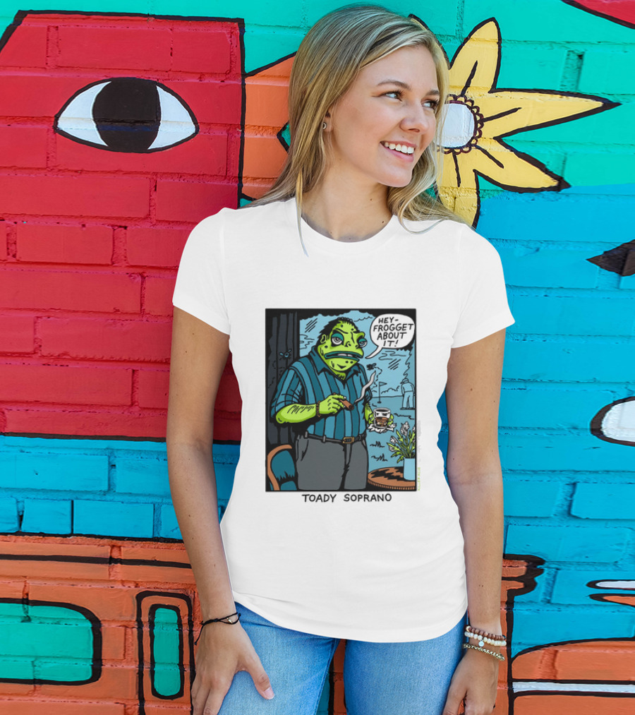 Toady Soprano Hey Frogget About It Killer Acid T-Shirt