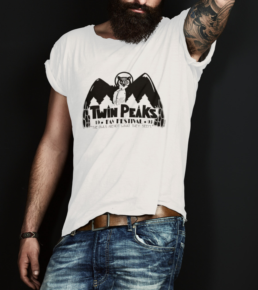 Twin Peaks Fan Festival 1993 The Owls Are Not What They Seem T-Shirt