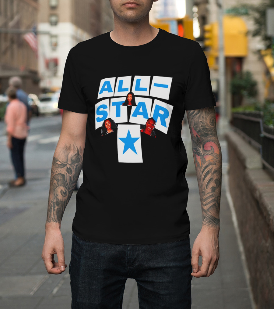 Atlanta Dream Angel Reese All Star Trio Basketball WNBA 2026 T-Shirt