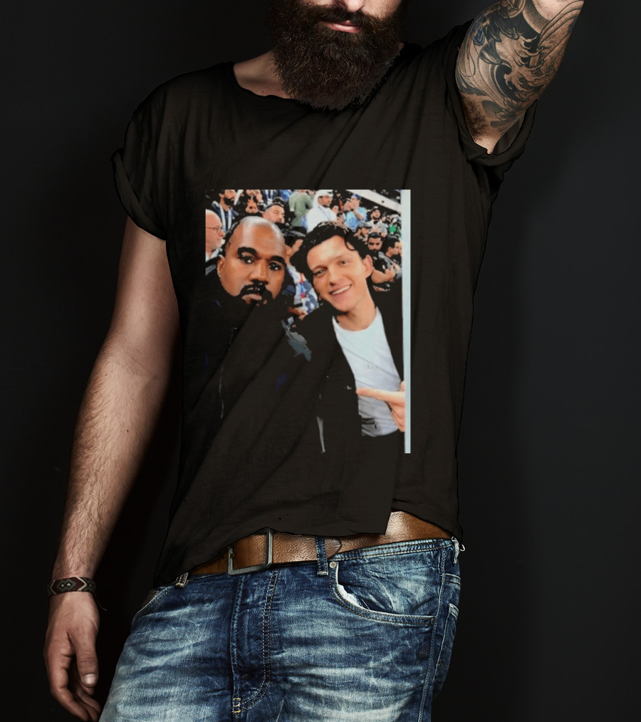 Kanye West And Tom Holland Iconic Celebrity Selfie At Event T-Shirt