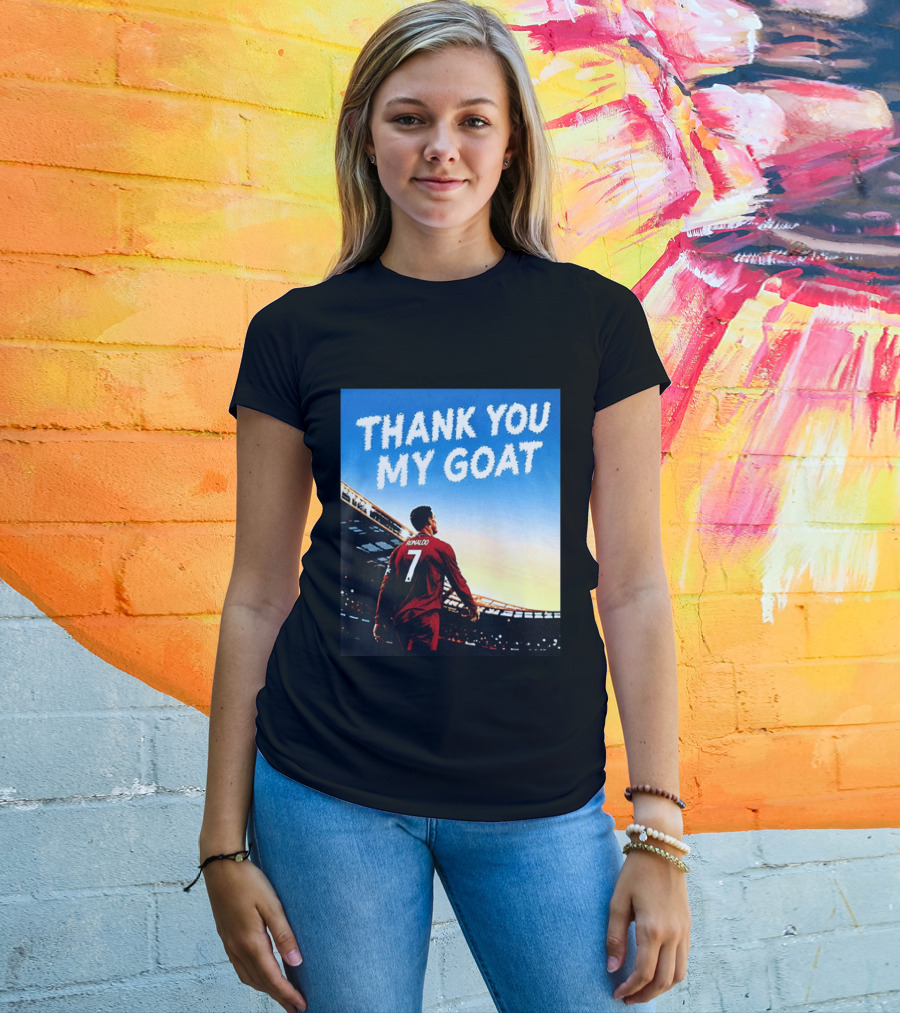 Thank You My Goat Cristiano Ronaldo 7 Portugal National Team T-Shirt