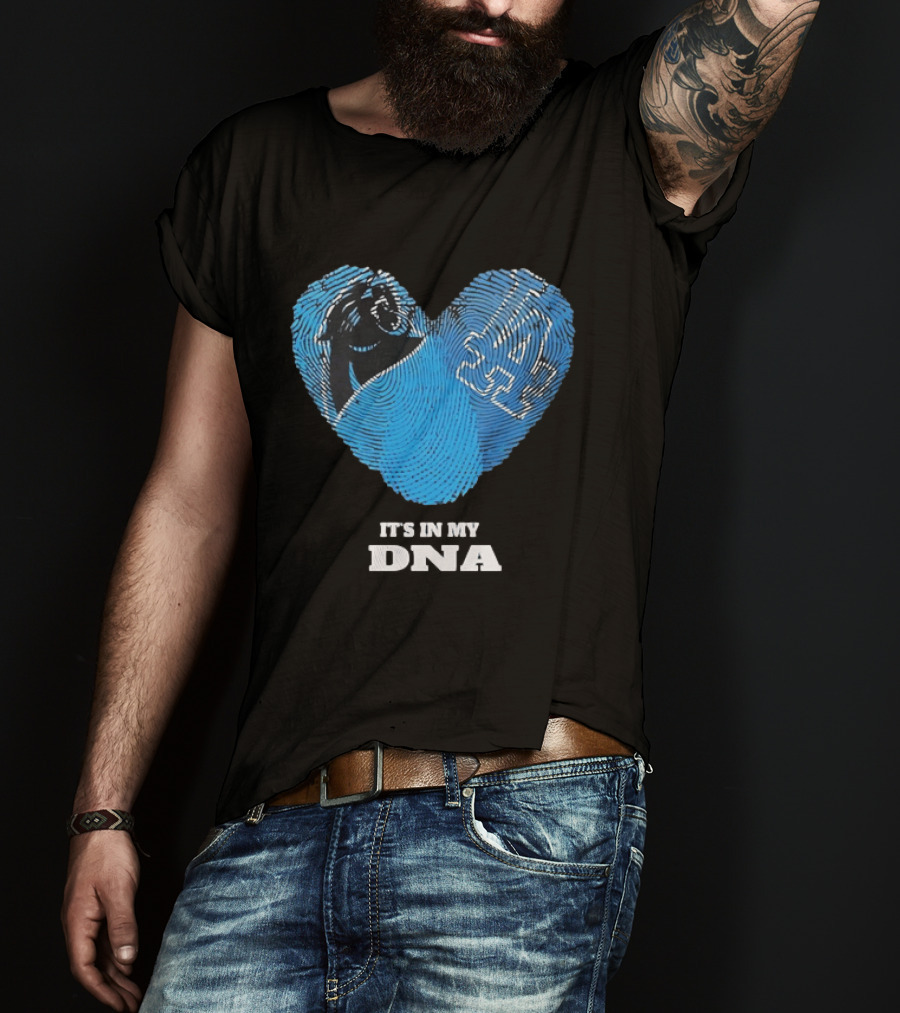 Los Angeles Dodgers Carolina Panthers It's In My DNA T-Shirt