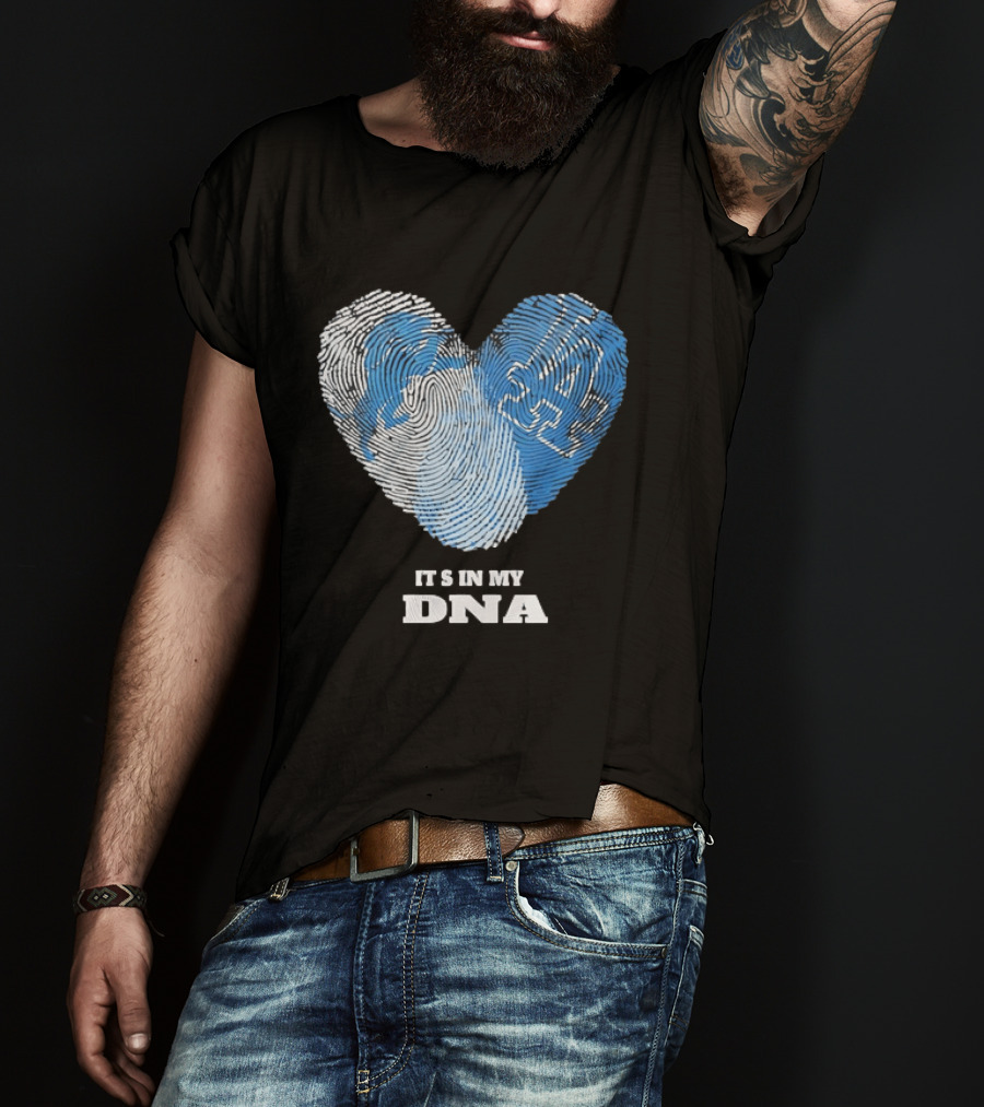 Heart Fingerprint It's In My DNA Kentucky Wildcats Fan Pride T-Shirt