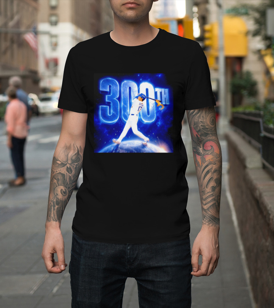 Shohei Ohtani 300th Home Run 17 Power Swing Los Angeles Dodgers T-Shirt