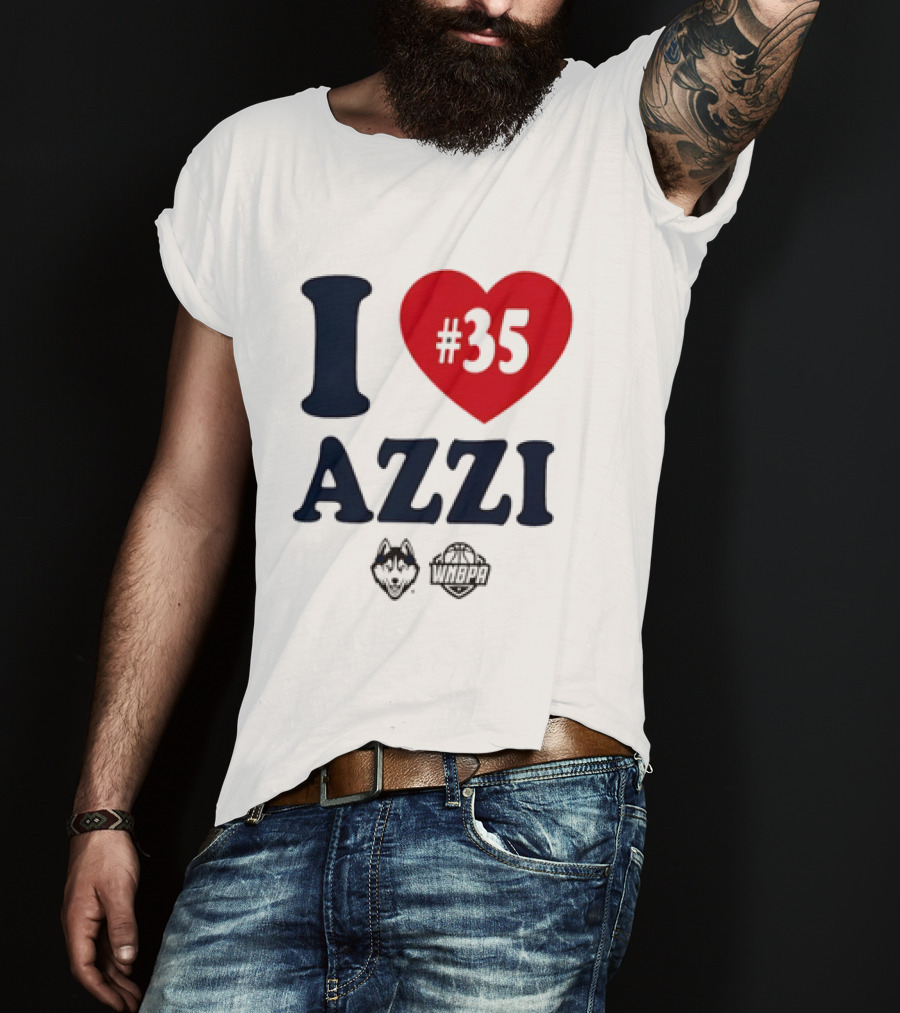 Dallas Wings Basketball I Love Azzi Fudd Number 35 T-Shirt
