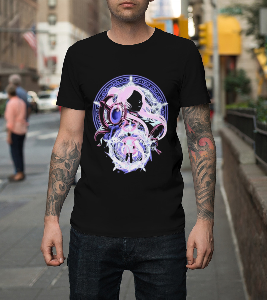 Frieren Beyond Journey's End Anime Character Art With Magical Circle T-Shirt