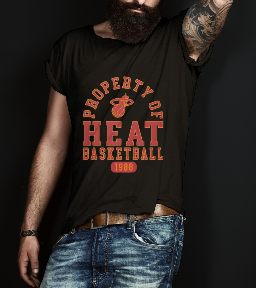 Property Of Miami Heat Basketball 1988 Heat T-Shirt