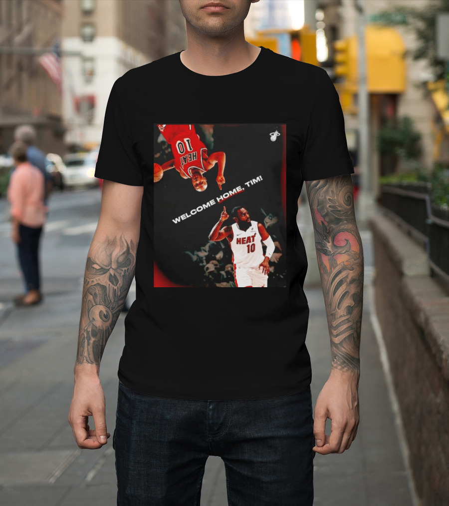 Tim Hardaway Miami Heat Welcome Home Timi 10 Basketball Legend T-Shirt