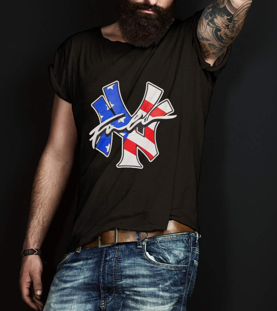 MLB New York Yankees Stars And Stripes American Flag T-Shirt